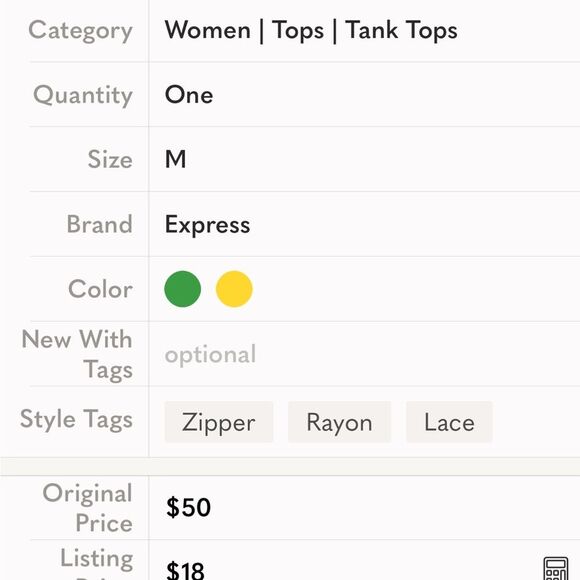 Express | Women’s Forest Green Tank Top Sleeveless Lace Blouse - Picture 11 of 12